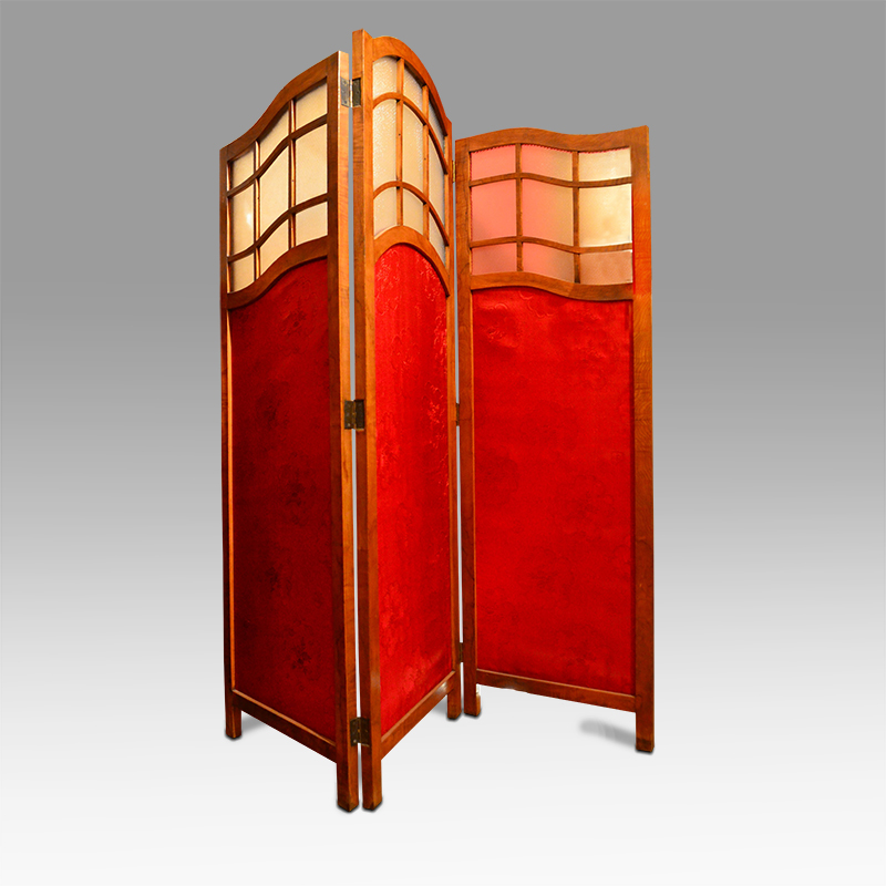 A French, Art Deco, panel floor screen.
