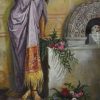 "Woman near to marble fountain" - Image 3