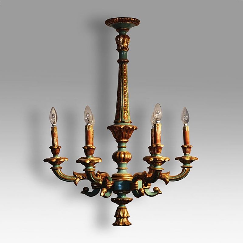 An Italian 19th century six -light chandelier