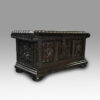 A Spanish Baroque carved walnut money chest - Image 3