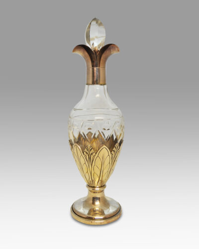 An Art Nouveau crystal decanter