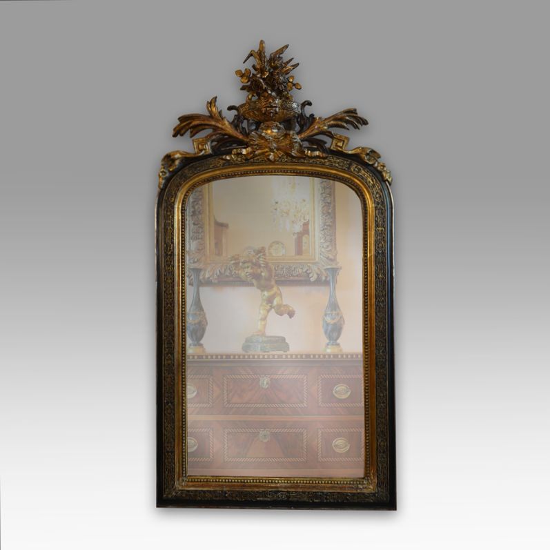 A French Napoleon III grande mirror