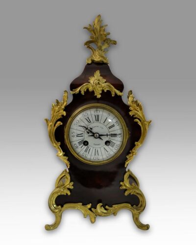 A French Napoleon III tortoiseshell clock