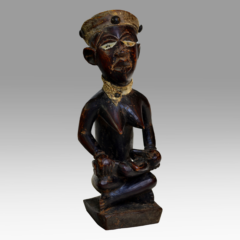 An African ”Phemba figure” from the Yombe people