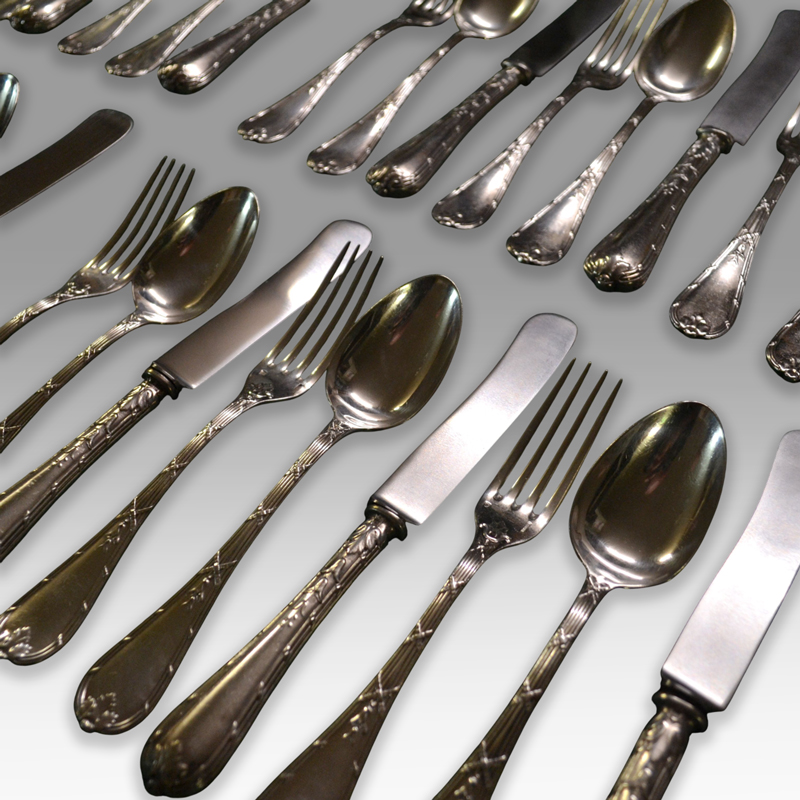 Christofle silver-plated cutlery set