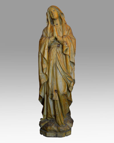 Ιταλικό ξυλόγλυπτο άγαλμα της Παναγίας 19ου αιώνα